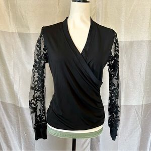 Adiva long sleeve lace blouse